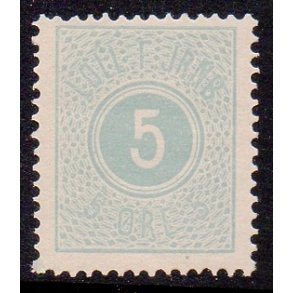 LOLL. F. JERNB.   - Godsfrimrke - 5 re - Ustemplet