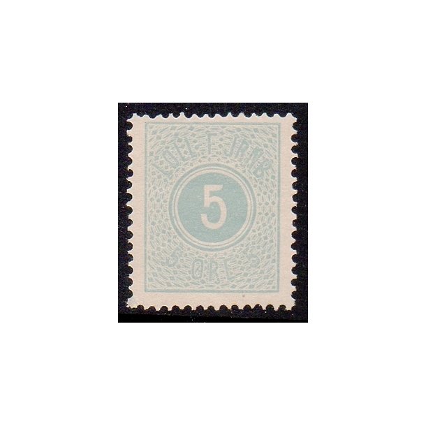 LOLL. F. JERNB.   - Godsfrimrke - 5 re - Ustemplet