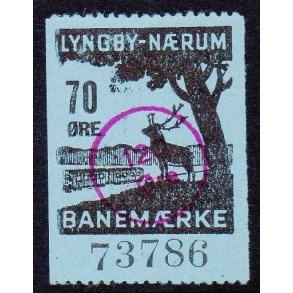 Lyngby - Nrum - Banemrke - 70 re - Stemplet
