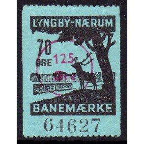 Lyngby - Nrum - Banemrke - 70 re - Stemplet