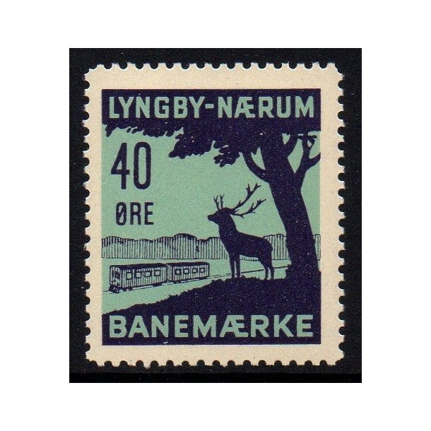 Lyngby - Nrum - Banemrke - 40 re - Ustemplet