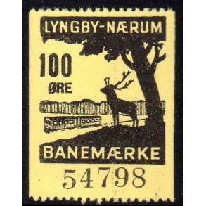 Lyngby - Nrum - Banemrke - 100 re - Ustemplet