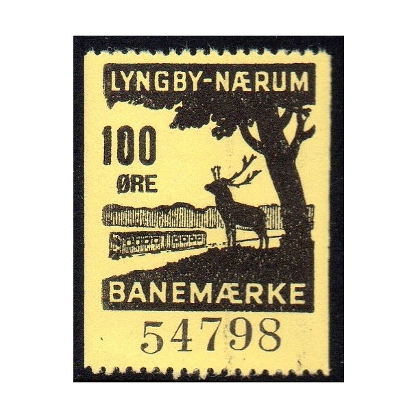 Lyngby - Nrum - Banemrke - 100 re - Ustemplet