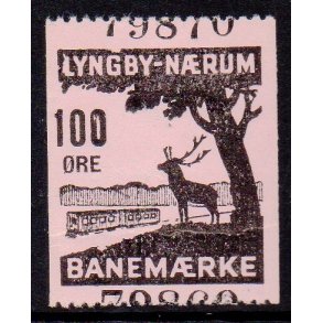Lyngby - Nrum - Banemrke - 100 re - Ustemplet