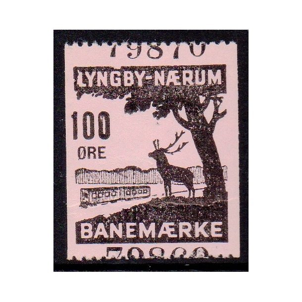 Lyngby - Nrum - Banemrke - 100 re - Ustemplet