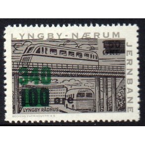 Lyngby - Nrum - Banemrke - 150 re overstemplet til 100/340 re - Ustemplet