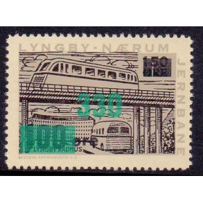 Lyngby - Nrum - Banemrke - 150 re overstemplet til 100/330 re - Ustemplet