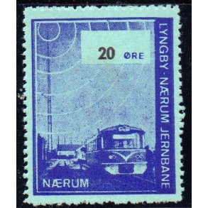 Lyngby - Nrum - Jernbane - Banemrke - 20 re - Ustemplet