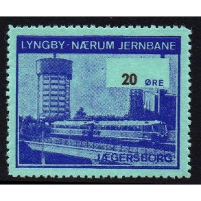 Lyngby - Nrum - Jernbane - Banemrke - 20 re - Ustemplet
