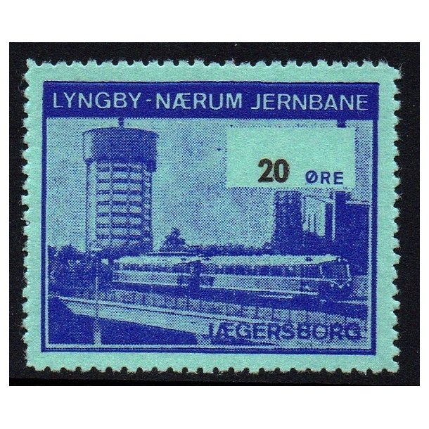 Lyngby - Nrum - Jernbane - Banemrke - 20 re - Ustemplet