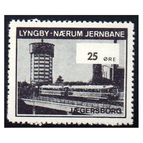 Lyngby - Nrum - Jernbane - Banemrke - 25 re - Ustemplet