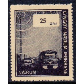 Lyngby - Nrum - Jernbane - Banemrke - 25 re - Ustemplet