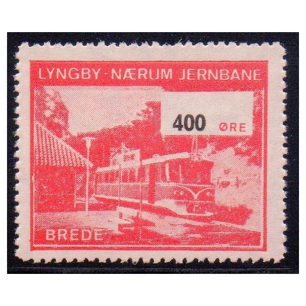 Lyngby - Nrum - Jernbane - Banemrke - 400 re - Ustemplet