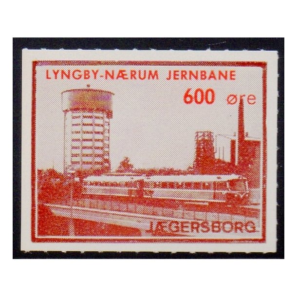 Lyngby - Nrum - Jernbane - Banemrke - 600 re - Ustemplet