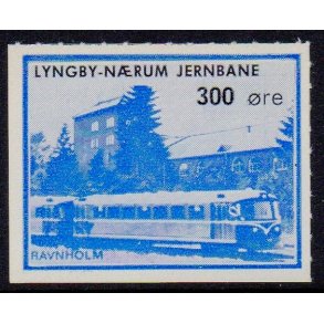 Lyngby - Nrum - Jernbane - Banemrke - 300 re - Ustemplet