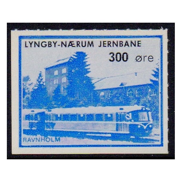 Lyngby - Nrum - Jernbane - Banemrke - 300 re - Ustemplet
