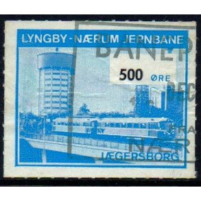 Lyngby - Nrum - Jernbane - Banemrke - 500 re - Stemplet