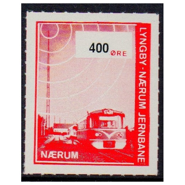 Lyngby - Nrum - Jernbane - Banemrke - 400 re - Ustemplet