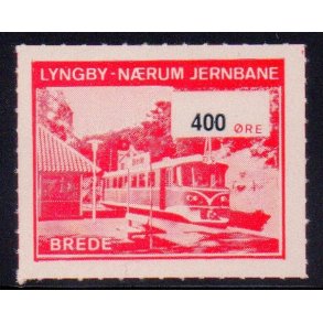 Lyngby - Nrum - Jernbane - Banemrke - 400 re - Ustemplet