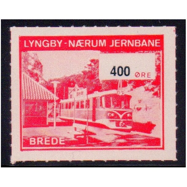 Lyngby - Nrum - Jernbane - Banemrke - 400 re - Ustemplet