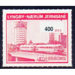 Lyngby - Nrum - Jernbane - Banemrke - 400 re - Ustemplet