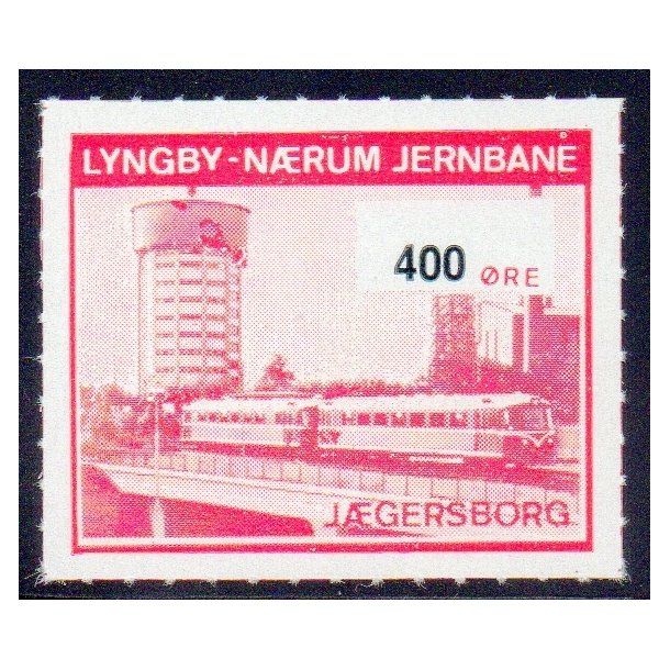 Lyngby - Nrum - Jernbane - Banemrke - 400 re - Ustemplet