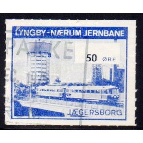 Lyngby - Nrum - Jernbane - Banemrke - 50 re - Stemplet