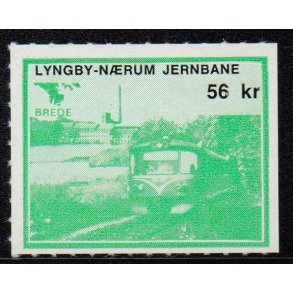 Lyngby - Nrum - Jernbane - Banemrke - 56,00 Kr. - Ustemplet