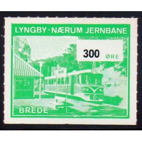 Lyngby - Nrum - Jernbane - Banemrke - 300 re - Ustemplet
