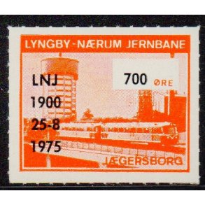 Lyngby - Nrum - Jernbane - Jubilum - Banemrke - 700 re - Ustemplet