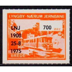 Lyngby - Nrum - Jernbane - Jubilum - Banemrke - 700 re - Ustemplet