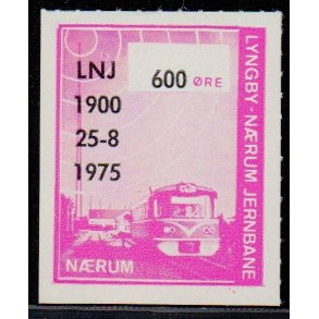 Lyngby - Nrum - Jernbane - Jubilum - Banemrke - 600 re - Ustemplet