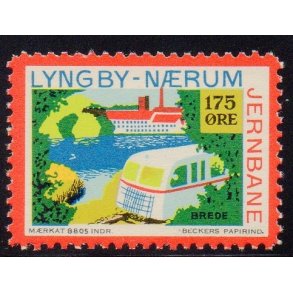 Lyngby - Nrum - Jernbane - Banemrke - 175 re - Ustemplet