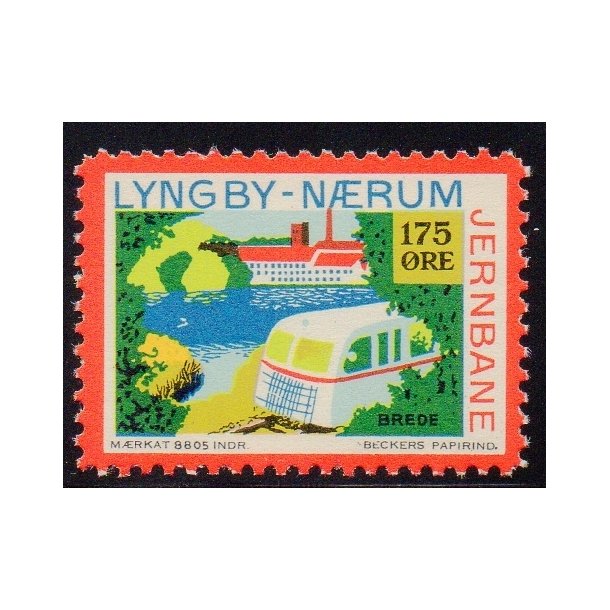 Lyngby - Nrum - Jernbane - Banemrke - 175 re - Ustemplet