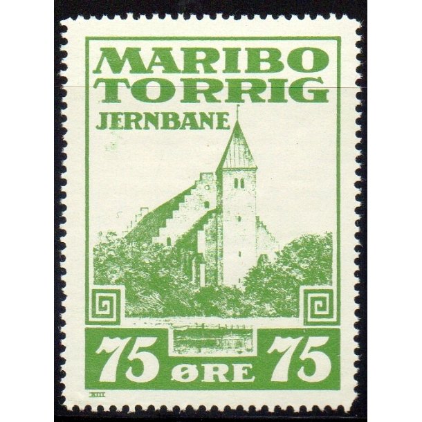 Maribo - Torrig - Jernbane - Banemrke - 75 re - Ustemplet