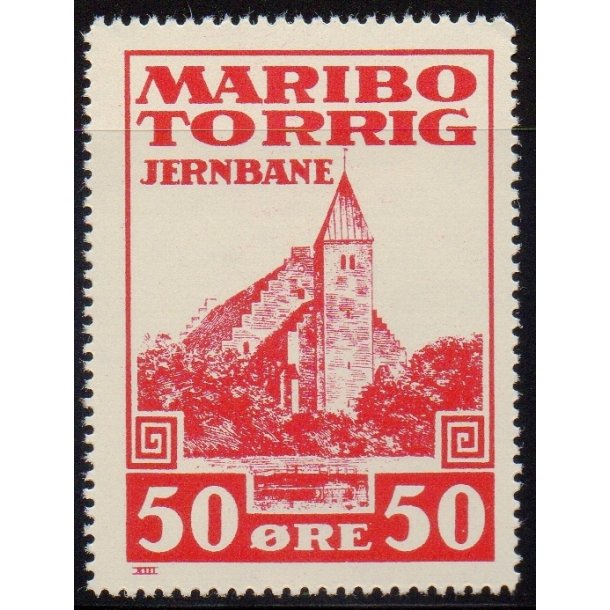 Maribo - Torrig - Jernbane - Banemrke - 50 re - Ustemplet