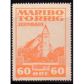 Maribo - Torrig - Jernbane - Banemrke - 60 re - Ustemplet