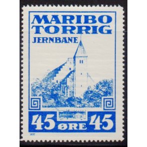 Maribo - Torrig - Jernbane - Banemrke - 45 re - Ustemplet