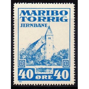 Maribo - Torrig - Jernbane - Banemrke - 40 re - Ustemplet