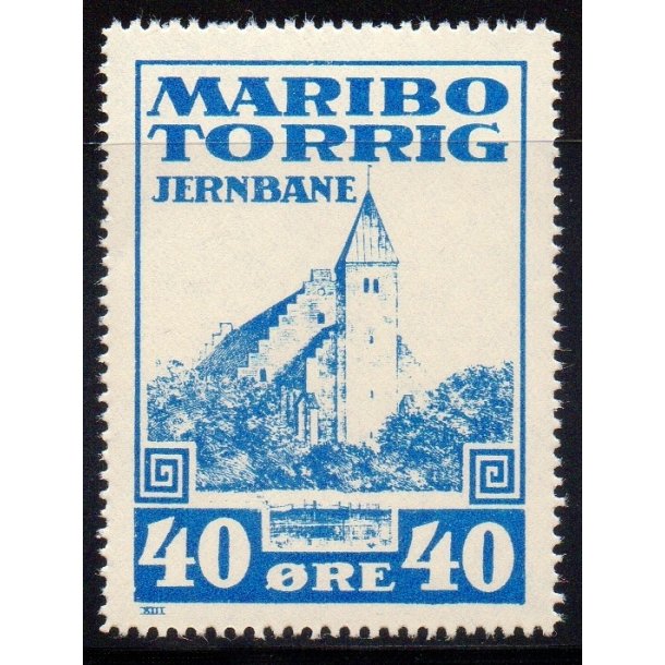 Maribo - Torrig - Jernbane - Banemrke - 40 re - Ustemplet
