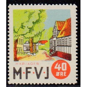 Mariager - Faarup - Viborg - Jernbane - Banemrke - 40 re - Ustemplet