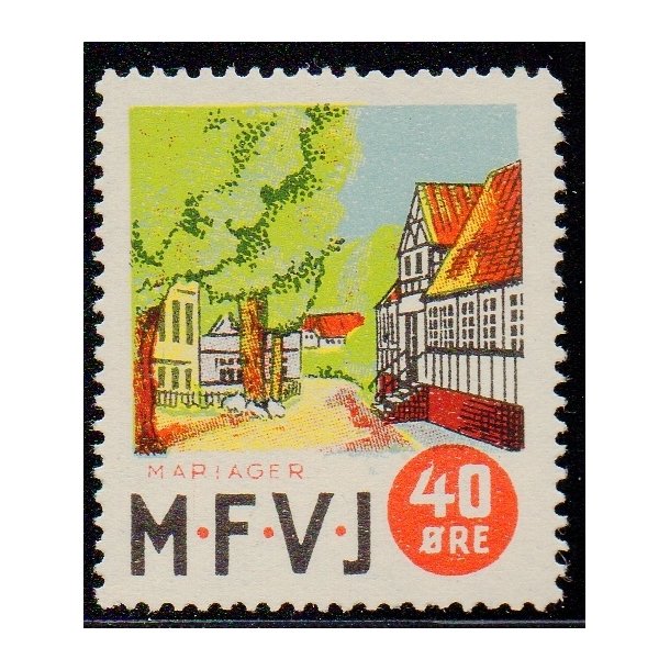 Mariager - Faarup - Viborg - Jernbane - Banemrke - 40 re - Ustemplet