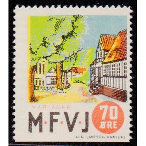 Mariager - Faarup - Viborg - Jernbane - Banemrke - 70 re - Ustemplet