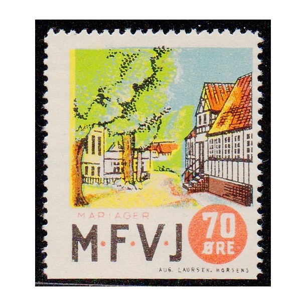 Mariager - Faarup - Viborg - Jernbane - Banemrke - 300 re - Ustemplet