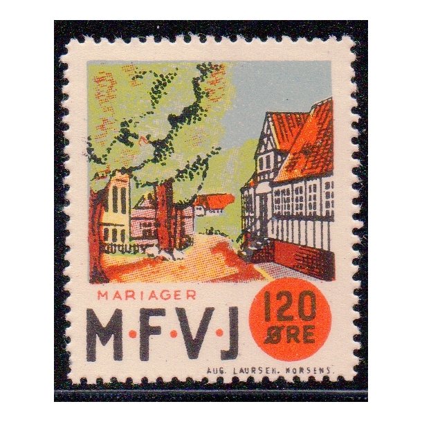 Mariager - Faarup - Viborg - Jernbane - Banemrke - 120 re - Ustemplet