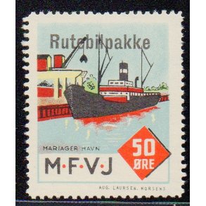 Mariager - Faarup - Viborg - Jernbane - Rutebilpakke - 50 re - Ustemplet