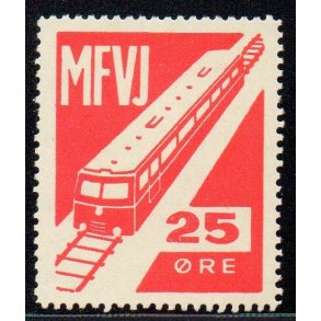 Mariager - Faarup - Viborg - Jernbane - Banemrke - 25 re - Ustemplet