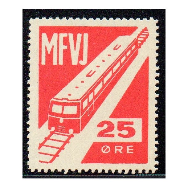 Mariager - Faarup - Viborg - Jernbane - Banemrke - 25 re - Ustemplet