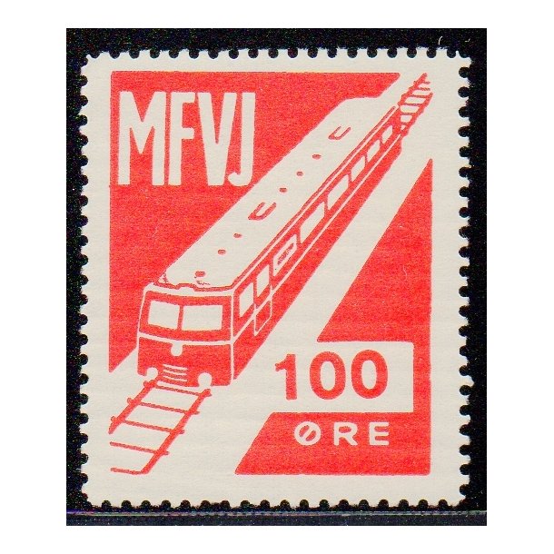 Mariager - Faarup - Viborg - Jernbane - Banemrke - 100 re - Ustemplet