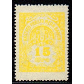 Nstved - Prst - Mern Banen - Banemrke - 15 re - Ustemplet